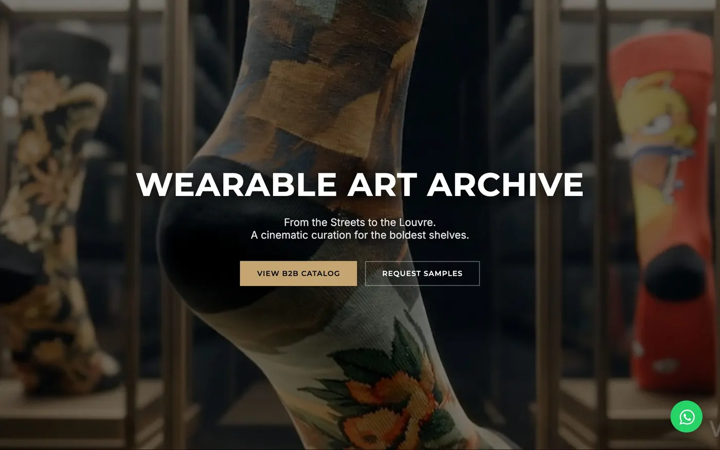 Wearable Art Socks sitesi